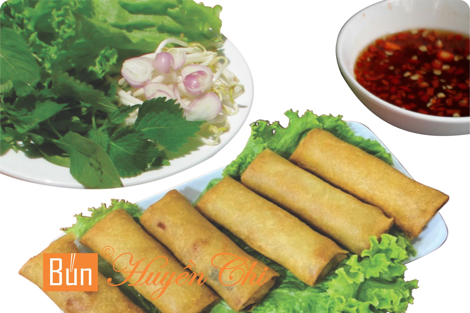 Chả giò rau củ cuốn rau sống